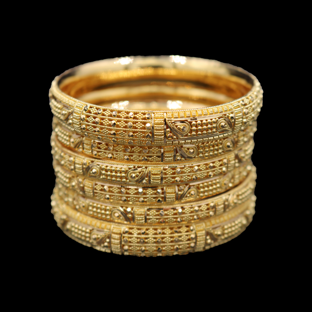22K Gold Bangle Set (XS) 