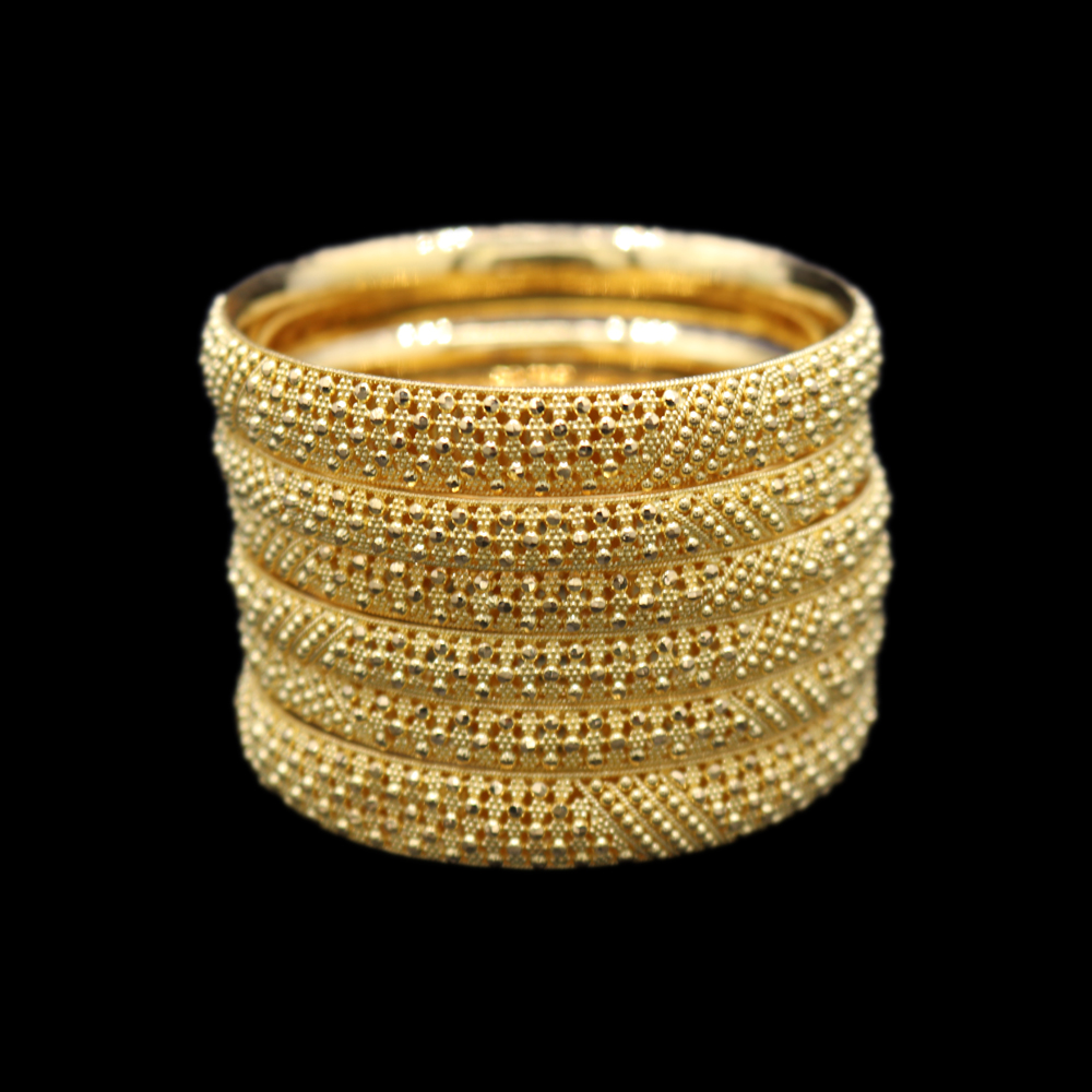 22K Gold Bangle Set (XS) 