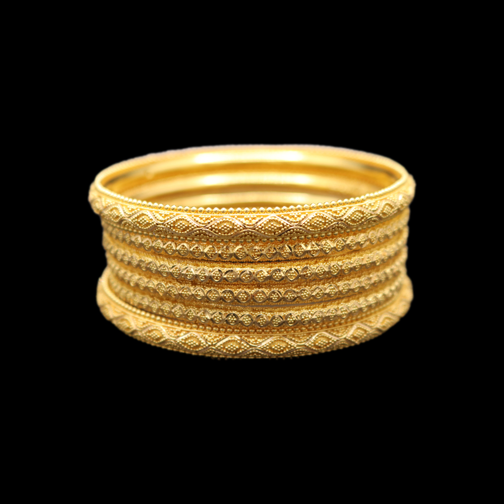 22K Gold Bangle Set (XS) 