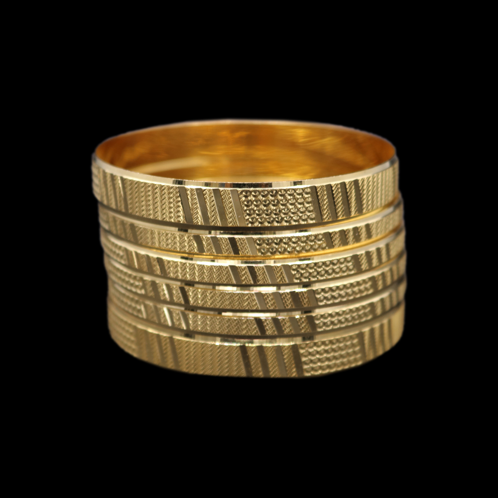 22K Gold Bangle Set (XS)