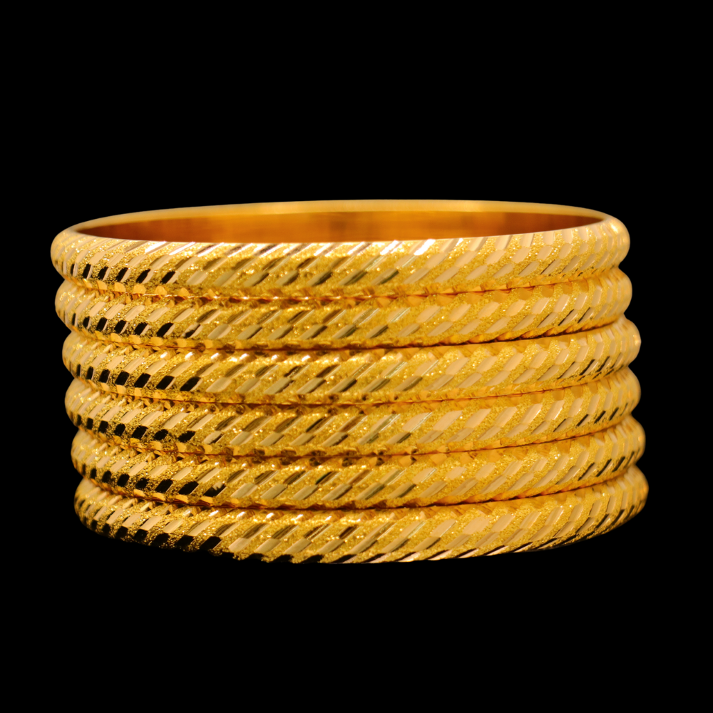 21K Gold Bangle Set (L)