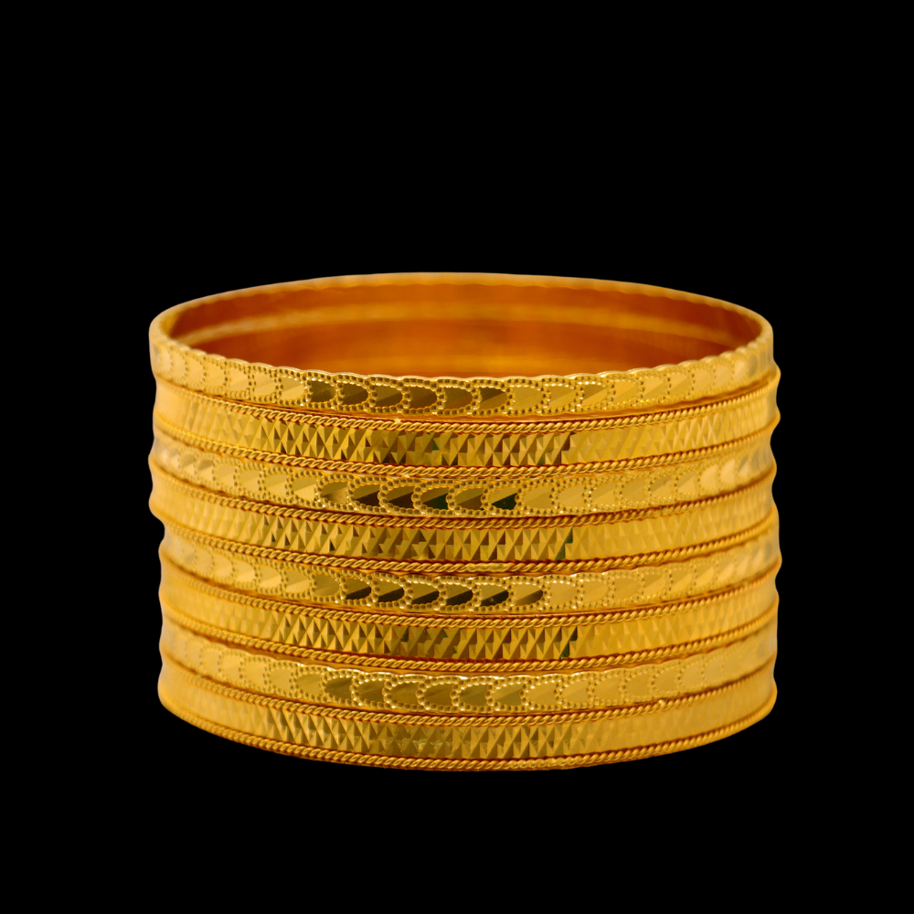 21K Gold Bangle Set (M)
