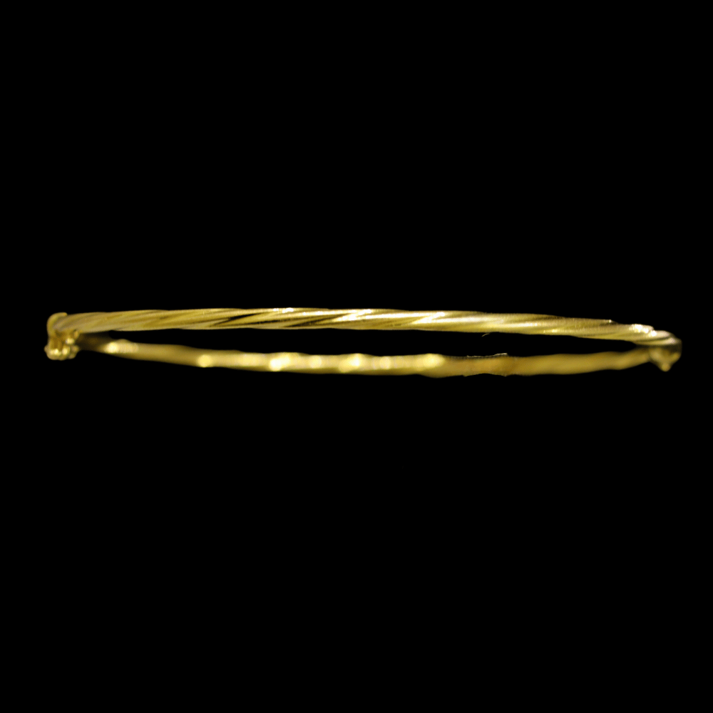 18K Gold Bangle  Bracelet 