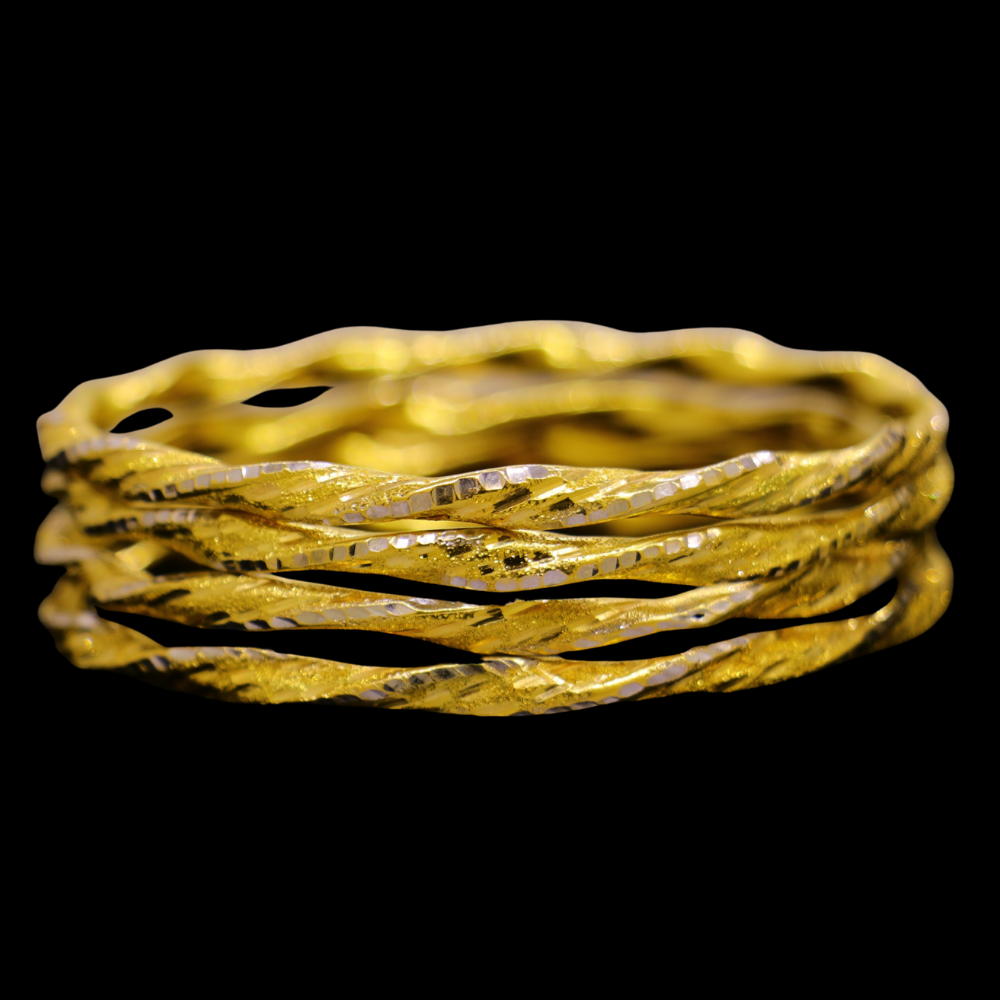 21K Gold Bangle Set (M)