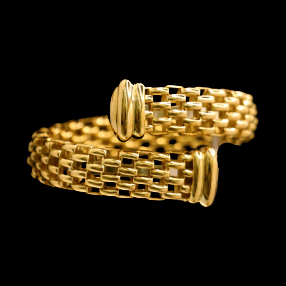 18K Gold Bangle  Bracelet