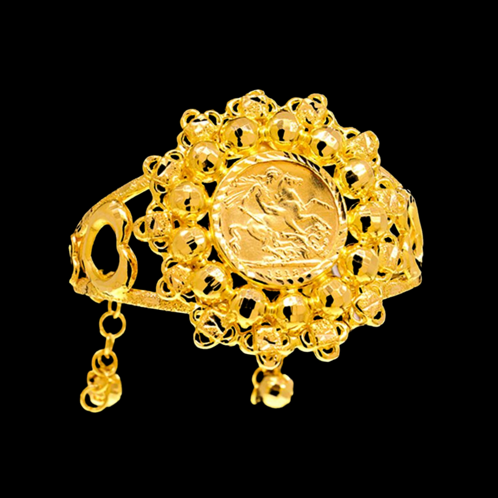 21K Gold Bangle Bracelet