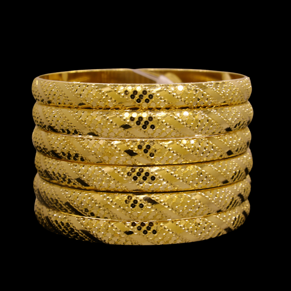 21K Gold Bangle Set (L)  