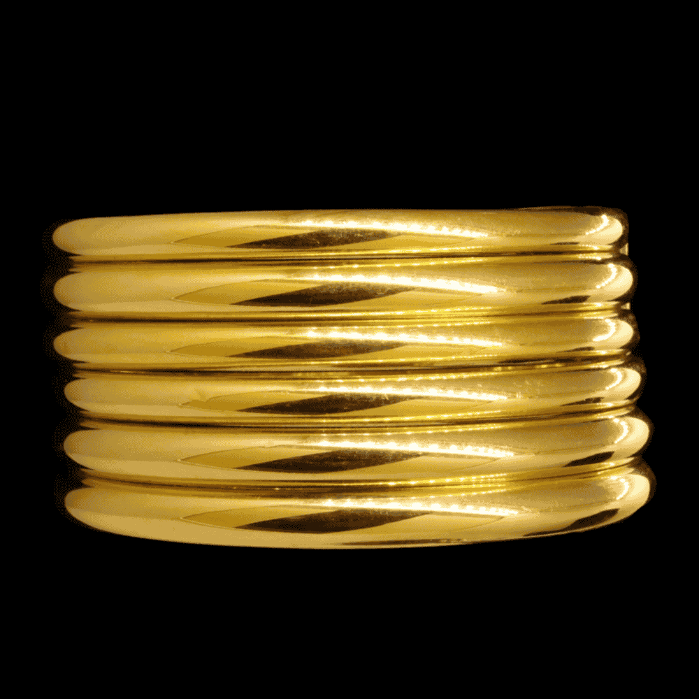 21K Gold Bangle Set (L)