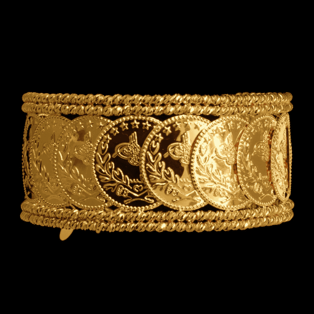21K Gold Bangle Bracelet