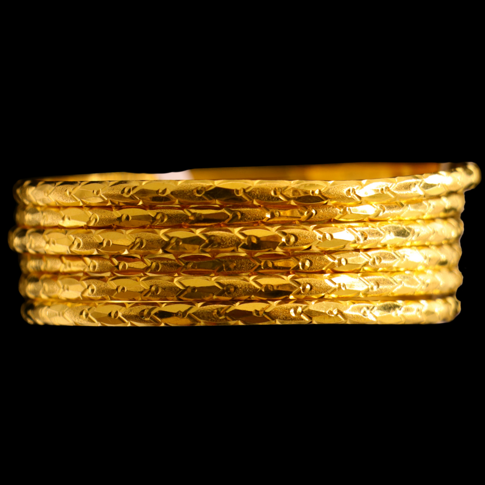 21K Gold Bangle Set (XL)