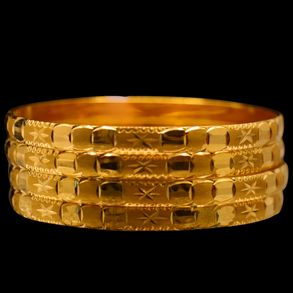 21K Gold Bangle Set (M)