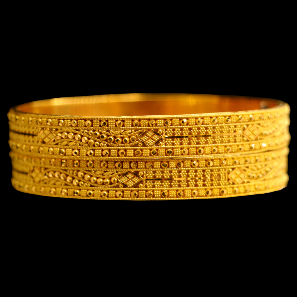 22K Gold Bangle Set (L)